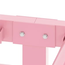 Yaheetech 3ft Single Simple Metal Bed Frame Mattress Foundation Pink thumbnail 6