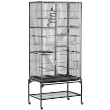 Yaheetech 175.5 cm Tall Extra Large Pet Cage for Small Animals Black