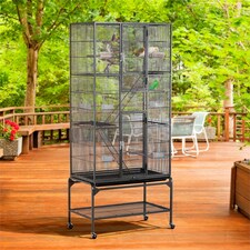 Yaheetech 175.5 cm Tall Extra Large Pet Cage for Small Animals Black thumbnail 2