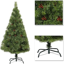 7FT Green Elegant Desiner Bushy Christmas Tree | Green | Green | 7ft thumbnail 2