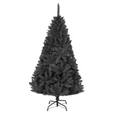 4FT Black Imperial Pine Christmas Tree | Black | Black thumbnail 4