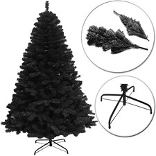 10FT Black Alaskan Pine Christmas Tree | Black | 10ft thumbnail 4
