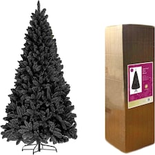 5FT Black Imperial Pine Christmas Tree | Black | Black thumbnail 2
