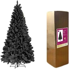 8FT Black Imperial Pine Christmas Tree | Black | 8ft thumbnail 2
