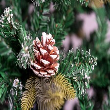 Christmas Stockholm Pine Artificial Designer Tree Berries & Frosted Cones Mixed | Green | Green thumbnail 8