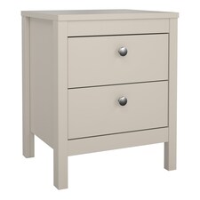 Barcelona Bedside Table 2 Drawers in Cashmere N/A thumbnail 2
