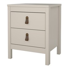 Barcelona Bedside Table 2 Drawers in Cashmere N/A thumbnail 4