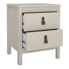 Barcelona Bedside Table 2 Drawers in Cashmere N/A thumbnail 6