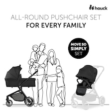 hauck Move so Simply Pushchair Set - Black | Black thumbnail 2