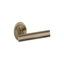 Golden Grace 6 Sets Straight T-Bar Design Door Handles in Antique Brass Finish with Tubular Latch and 1 Pair of 3" Ball Bearing Hinges Gold thumbnail 3