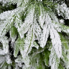 4FT Green Lapland Snow Covered Christmas Tree | White | 4ft thumbnail 2