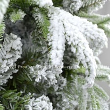 4FT Green Lapland Snow Covered Christmas Tree | White | 4ft thumbnail 3