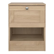 Brande Nightstand with1 Frame Drawer in Jackson Hickory Brown thumbnail 2