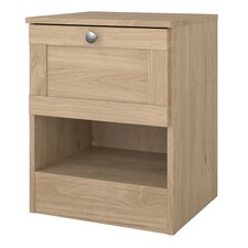Brande Nightstand with1 Frame Drawer in Jackson Hickory Brown thumbnail 3