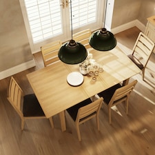 Taberno Oak Large 1.4M Extending Dining Table Natural Orange thumbnail 2