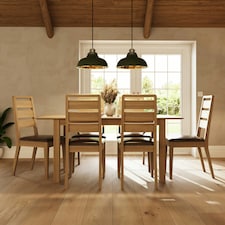 Taberno Oak Large 1.4M Extending Dining Table Natural Orange thumbnail 4