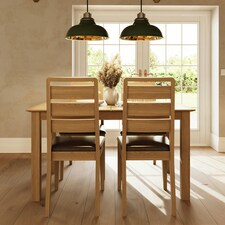 Taberno Oak Large 1.4M Extending Dining Table Natural Orange thumbnail 6