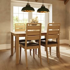 Taberno Oak Large 1.4M Extending Dining Table Natural Orange thumbnail 7