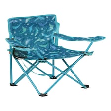 Mountain Warehouse Kids Patterned Mini Folding Chair Picnic Outdoor Furniture Blue | Turquoise
