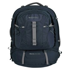 Mountain Warehouse Travelling Rucksack 65L + 15L Detachable Day Travelling Bag Blue | Navy thumbnail 2