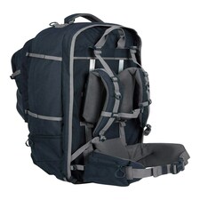 Mountain Warehouse Travelling Rucksack 65L + 15L Detachable Day Travelling Bag Blue | Navy thumbnail 3