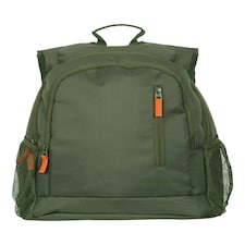 Mountain Warehouse Fawkes Rucksack with Padded Back & Side Pockets Everyday Bag Green | Khaki thumbnail 2