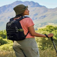 Mountain Warehouse Pace 12L Rucksack Lightweight Hydration Compatible Backpack Black