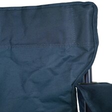 Mountain Warehouse Folding Chair with Carry Strap Camping Outdoor Furniture Blue | Navy thumbnail 3