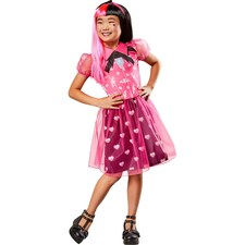 Monster High Girls Draculaura Costume - Pink/Black - 7-8 Years thumbnail 2