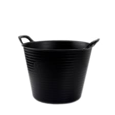 Plasticforte Recycled Flexi Tub - Black - 25L Black | 25L
