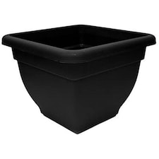 Winchester Square Bell Pot - Black - 38cm Black thumbnail 2