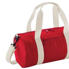 Bagbase Mini Barrel Shoulder Bag (Pack of 2) - Classic Red/Off White - One Size Red thumbnail 2