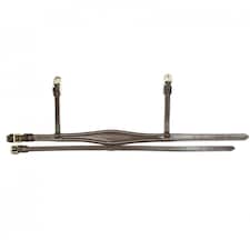 Whitaker Leather Horse Flash Noseband - Havana - Pony