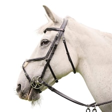 Whitaker Eastwood Mexican Leather Horse Bridle With Reins - Black - Full