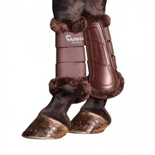 ARMA Air Motion SupaFleece Horse Brushing Boots - Brown - Full thumbnail 2