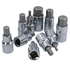 1/2" drive Hex / Allen key bit socket set metric sizes 4mm - 19mm AT659 thumbnail 5