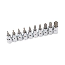 10pcs star / Torx bit socket set by BERGEN AT668 thumbnail 2