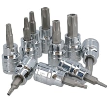 Hex Allen and Torx and Tamper Star Key Bit Set 3/8" dr Socket H2 - H10 T10 - T55 thumbnail 4