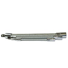 3pc Mixed Drive Flexible Flexi Socket Extension Bar Adapter Set 1/4 3/8 + 1/2 thumbnail 2