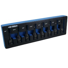 AF Imperial SAE Allen Hex Key Sockets 1/2" Drive Extra Long 1/4" - 3/4" 8pc Set thumbnail 2