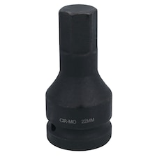 22mm 3/4" Drive Extra Deep Impact Hex Allen Key Socket Impacted 88mm Long