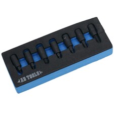 Metric MM 1/4in Drive Impact Allen Hex Key Sockets 1.5mm - 6mm 7pc Set thumbnail 5