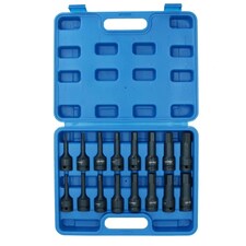 Metric Deep Impact Impacted Hex Bit Allen Key Sockets 4mm - 19mm 16pc Set thumbnail 6