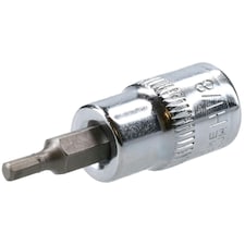 1/8" Hex Key Socket / Bit 3/8" Drive Imperial AF SAE 6 Sided Allen Key 48mm Cr-V thumbnail 2