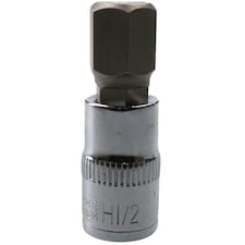 1/2" Hex Key Socket / Bit 3/8" Drive Imperial AF SAE 6 Sided Allen Key 48mm Cr-V