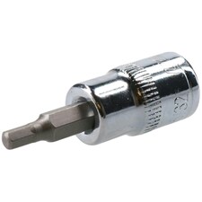 5/32" Hex Key Socket / Bit 3/8" Drive Imperial AF SAE 6 Sided Allen Key 48mm Cr-V thumbnail 2