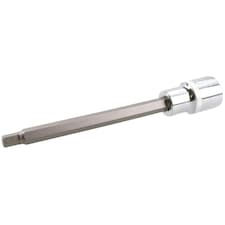 6mm Hex Allen Key Long Bit Internal Socket Metric 1/2" Drive 140mm Length Cr-V thumbnail 2