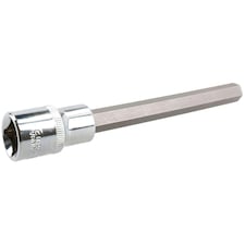 10mm Hex Allen Key Long Bit Internal Socket Metric 1/2" Drive 140mm Length Cr-V thumbnail 3
