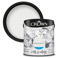 Crown Walls & Ceilings Matt 2.5L Fresh Coconut thumbnail 2