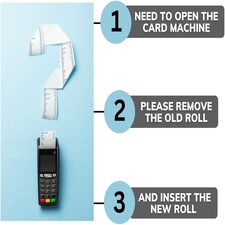 Straame Pack of 50, 57x40mm Thermal Till Rolls thumbnail 4